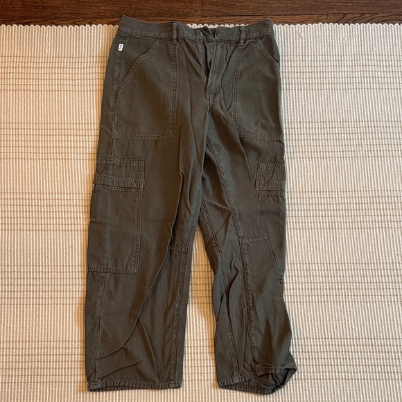 WORN ONCE Citizens of Humanity Marcelle Olive Green Cargo Utility Pants - Picture 6 of 13